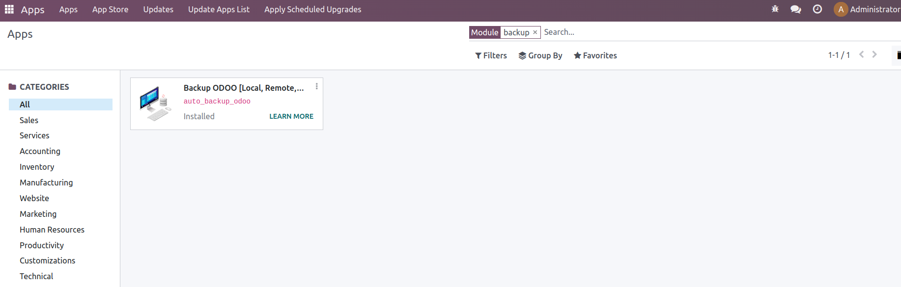 Automatic Odoo Backup